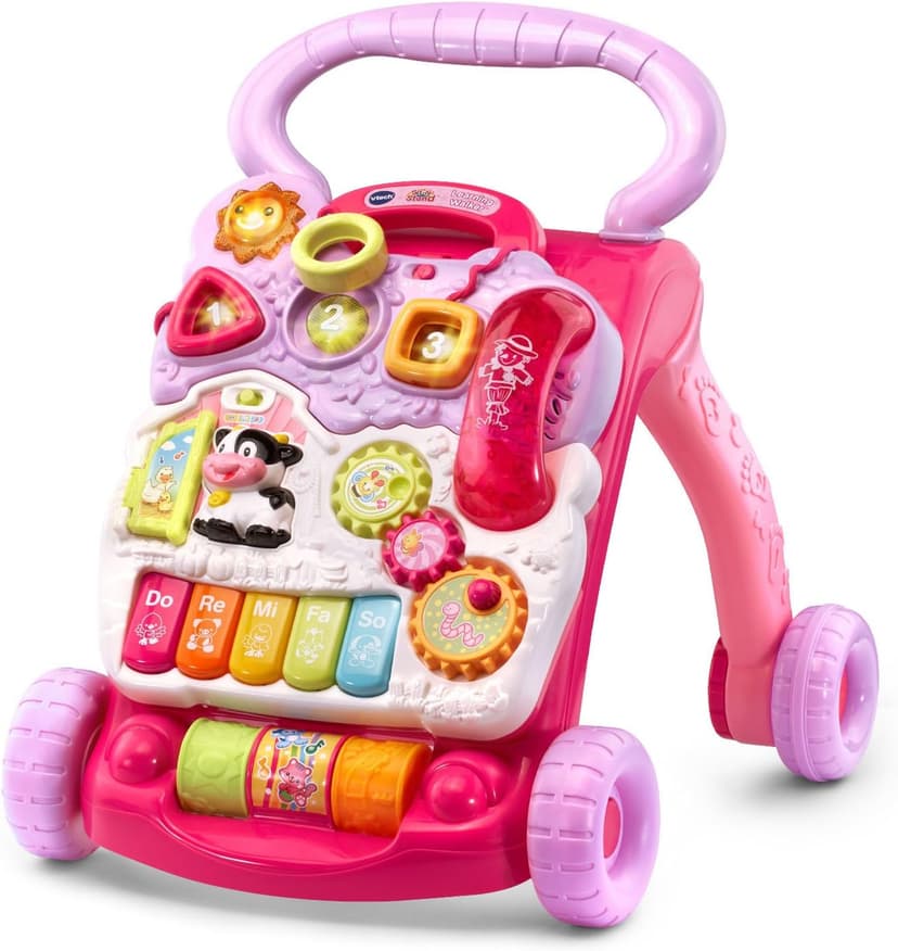 VTech Sit-to-Stand Learning Walker (Frustration Free Packaging), Pink B07CRX1BDG