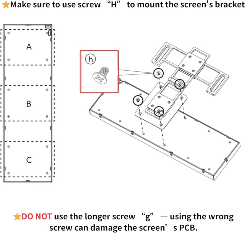 Lian Li 8.8" Universal Screen for PC - Adjustable Mounting for Any Computer Setup - Customizable ARGB Frame - PC Temperature Display Panel - LCD Screen Disply - Mini Monitor - SM088W (US88 v1 White)