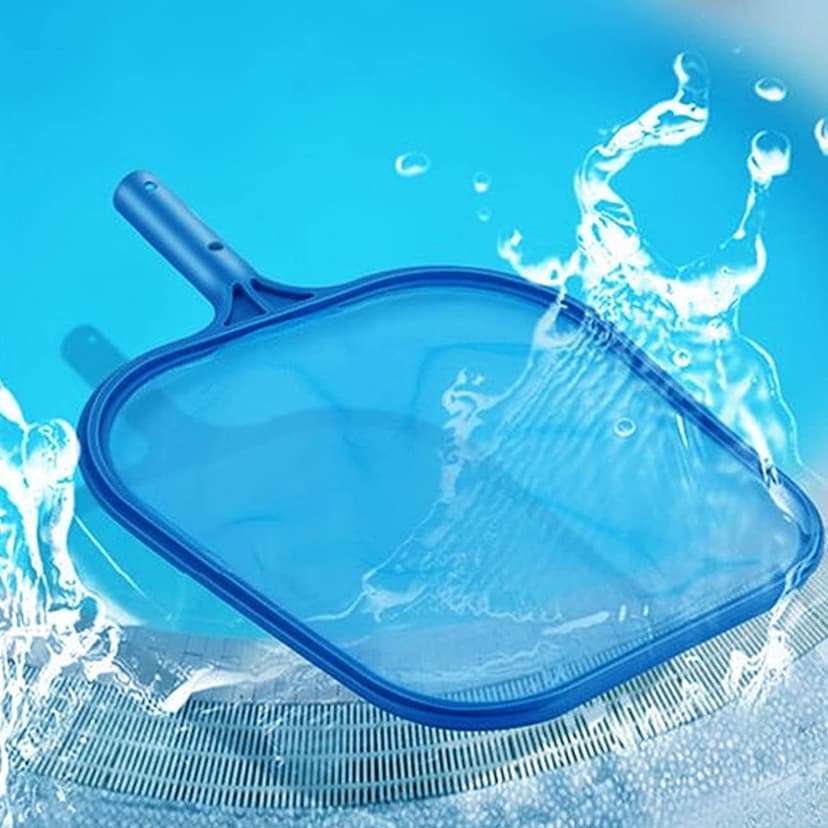 Sunnyglade Swimming Pool Cleaner Supplies/Professional Heavy Duty Pool Leaf Rake Fine Mesh Frame Net/Cleaning Leaf Skim Net (17.5x11.8in)