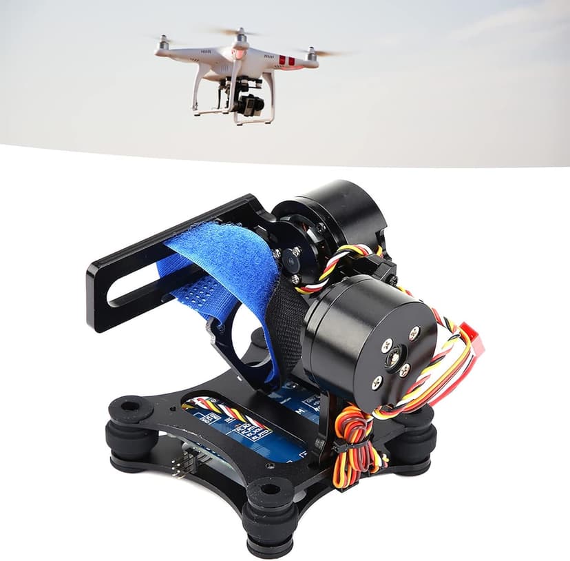 Camera Stabilizer, High Technology Drone Camera Gimbal Metal Brushless Gimbal Board BGC 2.2 for 3/3+ / 4 Camera RC Drone Quadcopter Part (Black) Gimbal Drone