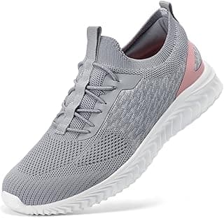 STQ Walking Shoes Women Arch Support Slip on Sneakers with Memory Foam Comfort Lightweight