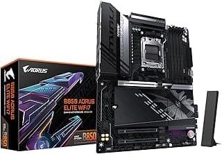 GIGABYTE B850 AORUS Elite WIFI7 AMD AM5 LGA 1718 Motherboard, ATX, DDR5, 3X M.2, PCIe 5.0, USB-C, WIFI7, 2.5GbE LAN, EZ-Latch, 5-Year Warranty