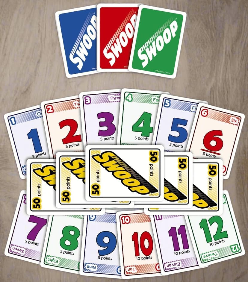 SWOOP Card Game | Fun for The Entire Family | Easy to Learn | Easy to Play | Great Social for Game Nights | Kids, Teens, Adults, and Seniors | Ages 7+ | 3 to 8 Players