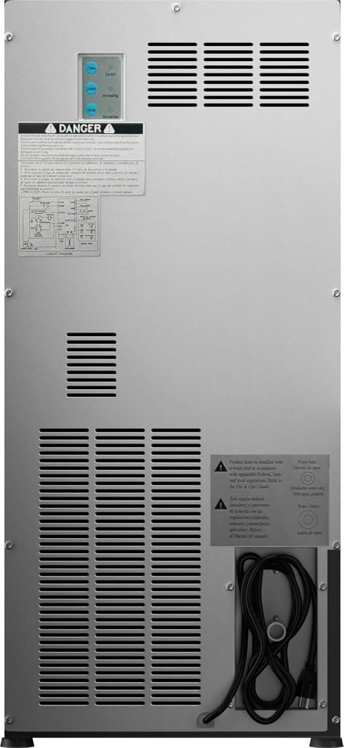 EdgeStar IB450SS 50 Lb. 15 Inch Wide Undercounter Clear Ice Maker - Stainless Steel