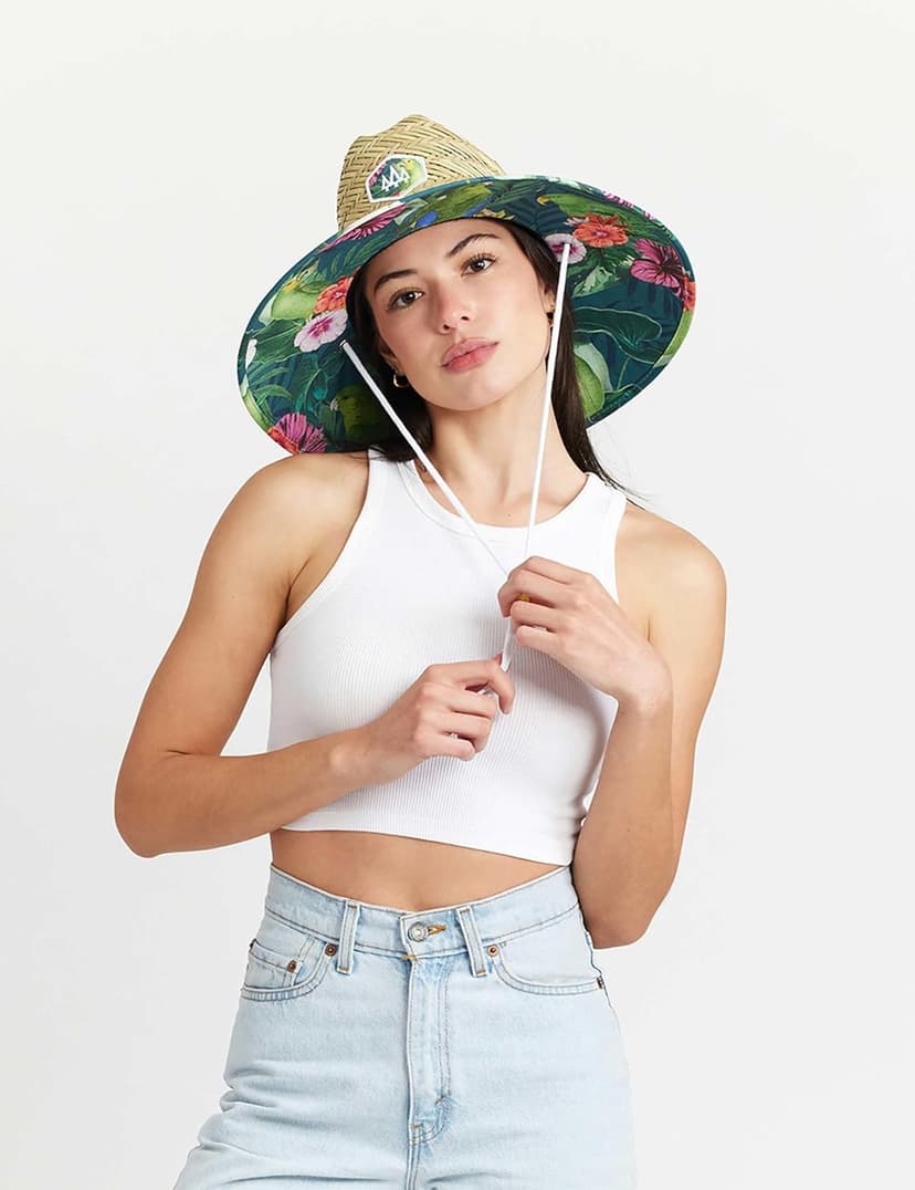 Hemlock Hat Co. Straw Visor for Women | Packable Beach Visor & Sun Visor | Sun Protection | One Size | Hemlock