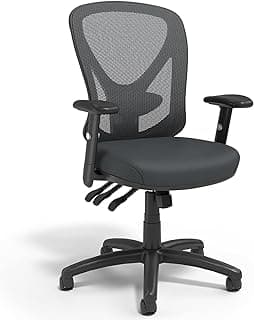 Staples Carder Ergonomic Task Chair, Mesh, Ergonomic, Lumbar Support, Adjustable Height, Black