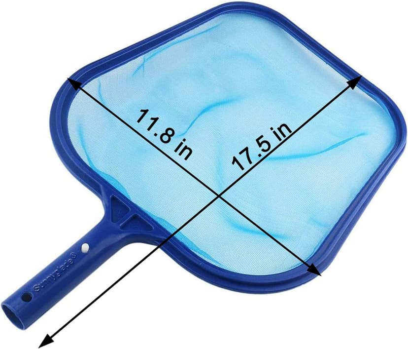 Sunnyglade Swimming Pool Cleaner Supplies/Professional Heavy Duty Pool Leaf Rake Fine Mesh Frame Net/Cleaning Leaf Skim Net (17.5x11.8in)