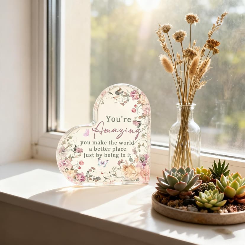 Uplifting Motivational Gift for Womens Inspirational Desk Decor Birthday Easter Mother's Day Proud of You Gifts for Women Encouragement You Are Amazing Gifts for Women B0FR8QV18Z