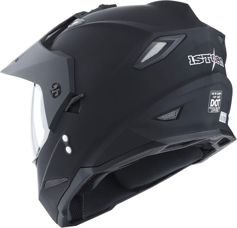 1Storm Dual Sport Motorcycle Motocross Off Road Full Face Helmet Dual Visor: HF802