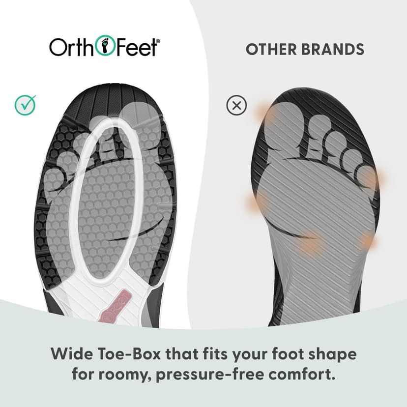 Orthofeet Women's Orthopedic Knit Coral Sneakers