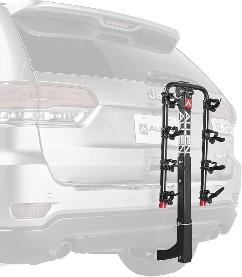 Allen Sports Deluxe 4-Bike Hitch Mount Rack (2-Inch Receiver) , Black