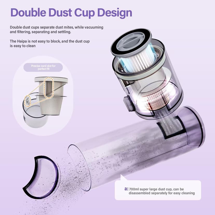 Mattress Vacuum Cleaner uv sanitizing, 16kpa Mattress Vacuum Cleaner Powerful Suction, Handheld Couch Cleaner Machine Deep Cleaner for Bed Cleaning, Sheet, Fabric Sofa Vacuuming