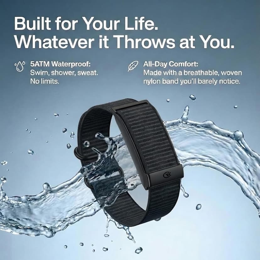 Smart Bracelet,Health and Fitness Tracker,24/7 Heart Monitor & Sleep Tracker, Multi-Sport Tracker Wristband with Free APP (Black)