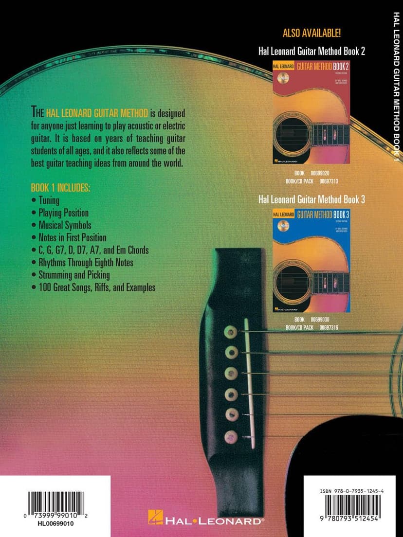 Guitar Method Book 1 by Will Schmid and Greg Koch | Hal Leonard Beginner Guitar Lesson Book for Acoustic and Electric Guitar | Step-by-Step Guitar Instruction with Chords Songs and Exercises
