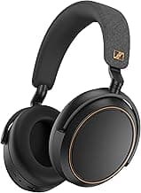 Sennheiser MOMENTUM 4 Wireless Noise Cancelling Headphones - Bluetooth Headset for Crystal-Clear Calls, Adaptive Noise Cancellation, Over-Ear Headphones, 60h Battery Life, Folding Design, Black/Copper
