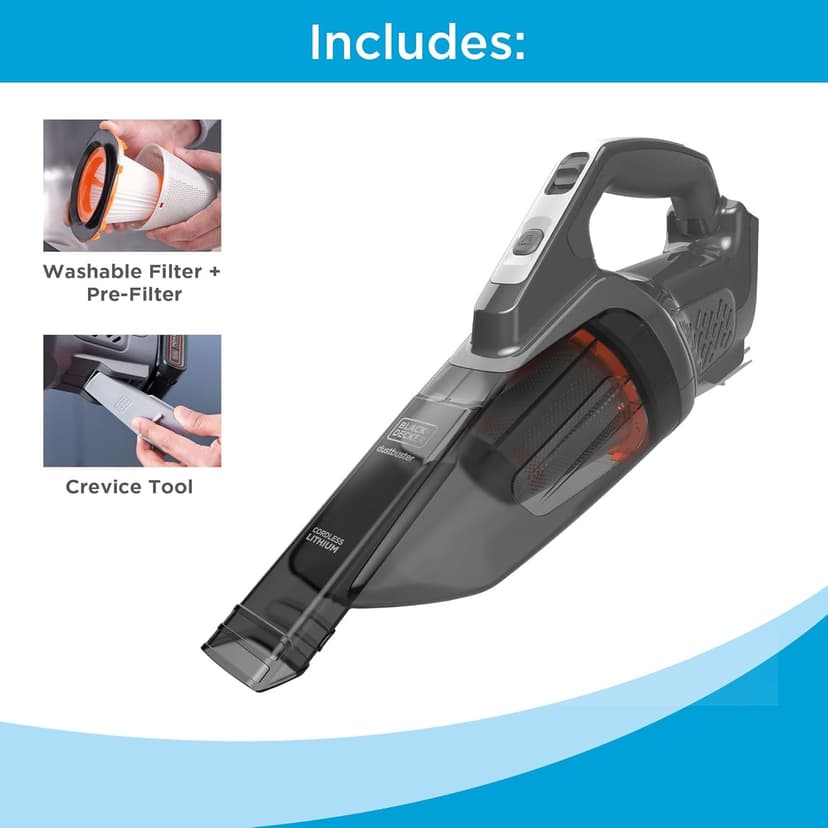 BLACK+DECKER 20V MAX POWERCONNECT Handheld Vacuum, Cordless, Battery Not Included, Bare Tool Only (BCHV001B)