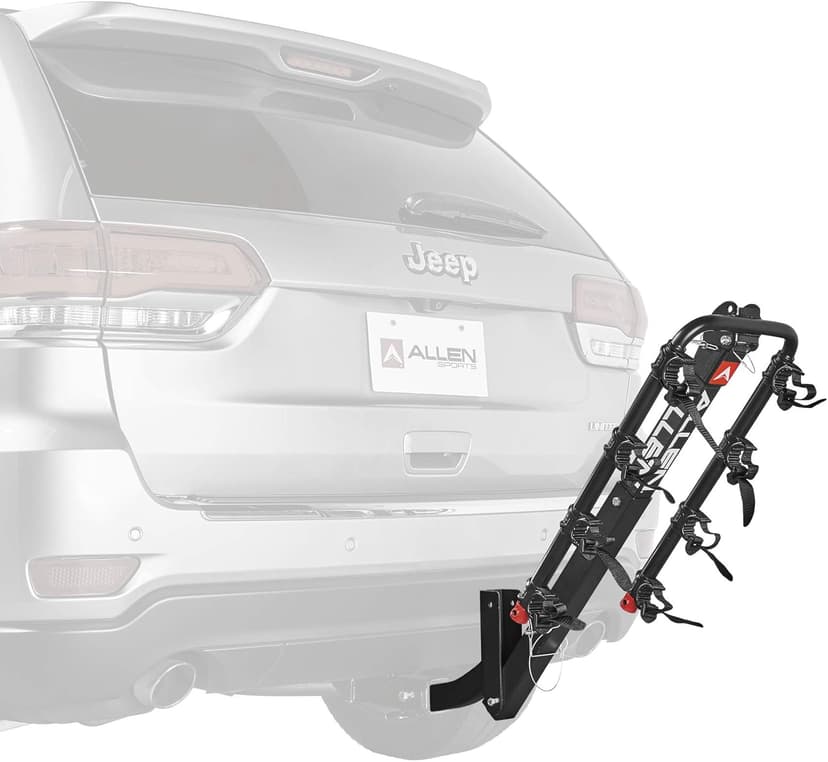 Allen Sports Deluxe 4-Bike Hitch Mount Rack (2-Inch Receiver) , Black