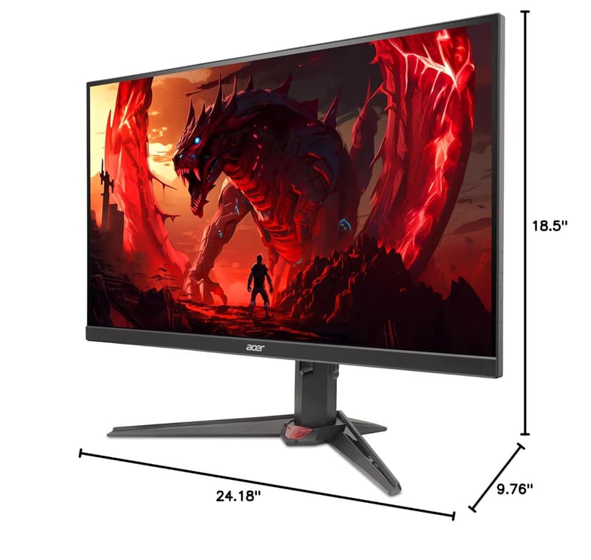 Acer Nitro 27" WQHD 2560x1440 IPS PC Gaming AMD FreeSync Premium | 300Hz | Up to 0.5ms | 99% sRGB | DisplayHDR 400 | ErgoStand | VESA Mounting | 1 x DP 1.4 & 2 x HDMI 2.1 | XV272U F3bmiiprx