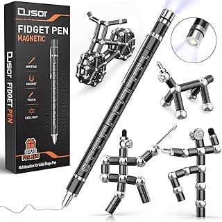 Gifts for Men Fidget Pen, Stocking Stuffers for Teens, White Elephant Gifts for Adults, Anniversary Birthday Gift for Men Him Husband Teenage Boy Brother, Mens Gift for Christmas Multifunction Pen
