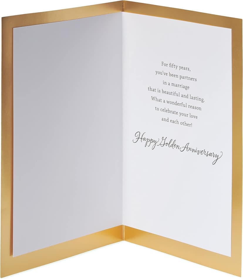 American Greetings 50th Anniversary Card for Couple (Beautiful and Lasting)