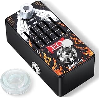 Sofadio Analog Equalizer Pedal EQ Pedal For Electric and Acoustic Guitar With True Bypass Full Metal Case (EQ)