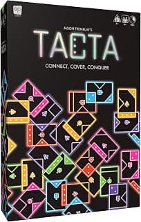 TACTA Card Game, Where Every Card Counts, Fast-Paced Strategic Shape Matching Party Game, Analyze and Optimize to Connect, Cover & Conquer to Win, Unique Party Game Play for 2 or More Players, Ages 7