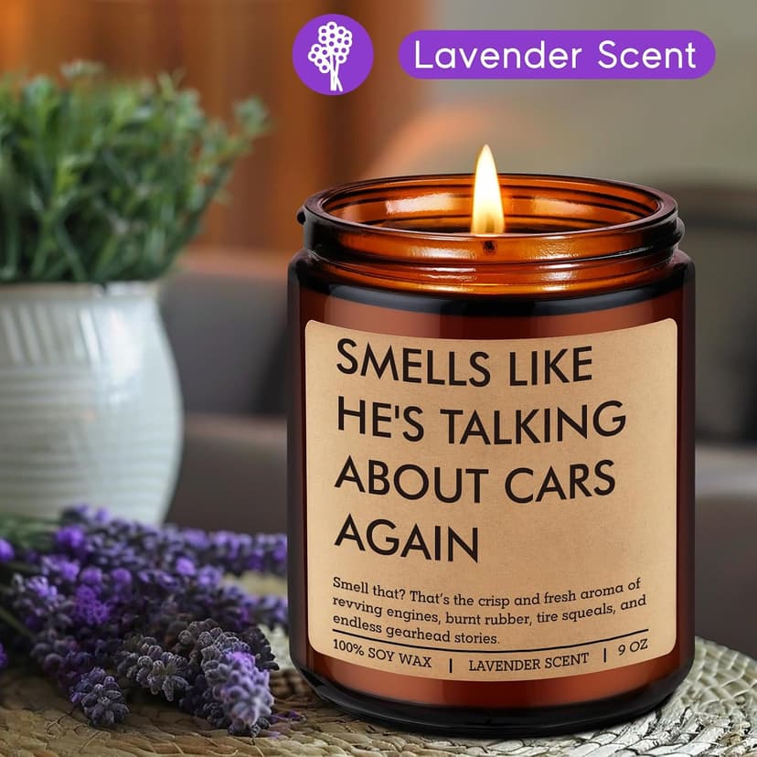 Car Lover Gifts for Men - Funny Christmas, Man Cave Decor, Garage, Birthday Ideas for Auto Mechanic Dad Husband Boyfriend Him Fairy's Gift Candle, Car Guy Gifts, Car Enthusiast Stuff, Automotive Gifts B0GWHQ4FHK