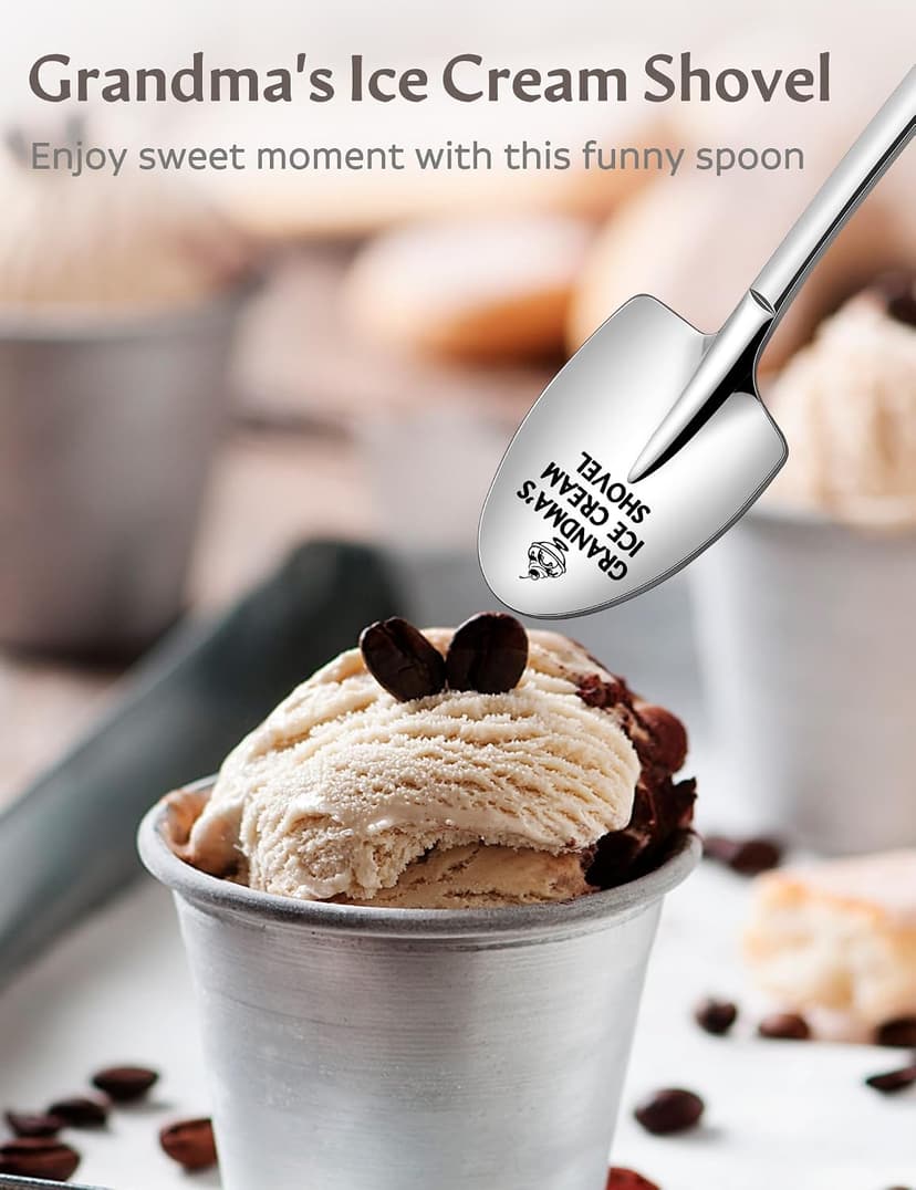 Personalized Gifts for Grandma, Grandma Christmas Gifts, Mothers Day Gifts for Grandma, Unique Grandma Gifts Grandma's Ice Cream Shovel, Funny Birthday Christmas Gifts for Grandma B0GTW4K46M