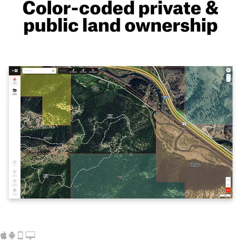 onX Elite: Nationwide Digital Map Membership for Phone, Tablet, and Computer - Color Coded Land Ownership - 24k Topo - Hunting Specific Data - Updates Hunt Chip