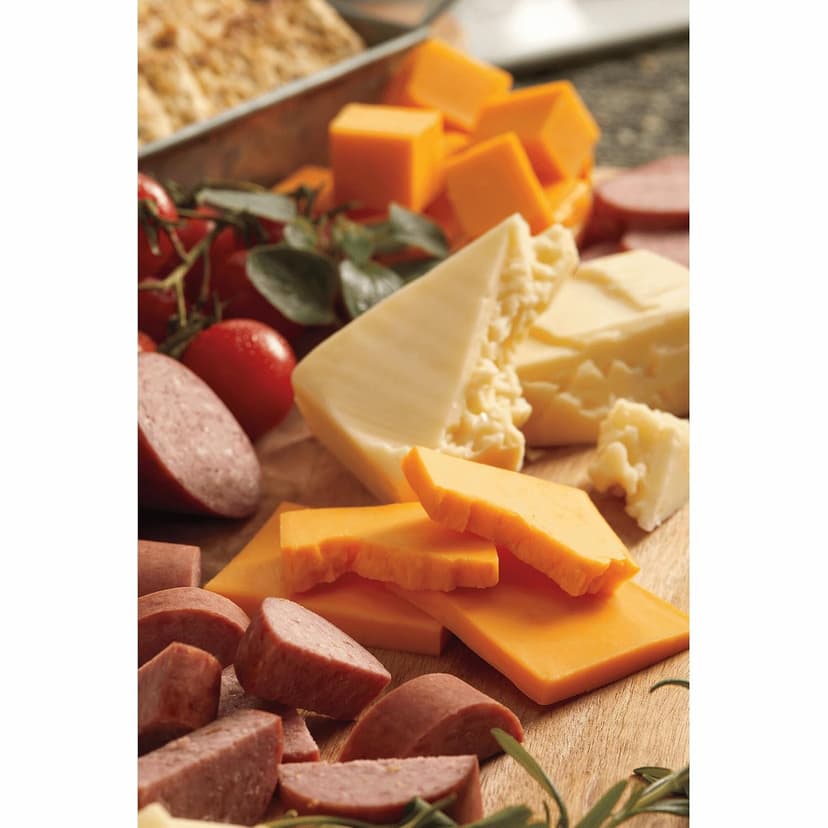 The Wisconsin Cheeseman Hostess Delight Gift Basket with Summer Sausage Meats and Cheeses – Charcuterie Boards for Holiday or Thank You Gifts for Adults, Women, and Men