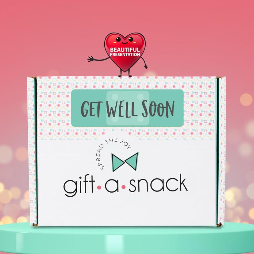 (45 Count) Greeting Card Feel Better Sweet Treats Gift Basket, Candies Chips Crackers Bars - Office Food Assortments Gift A Snack - Get Well Soon Snack Box Variety Pack Care Package B0BN96RG2S