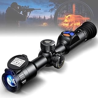 GOYOJO GRS Series Thermal Riflescope for Hunting, 256X192 High Resolution Thermal Imaging Scope with 50Hz High Sensitivity Optics IR Night Vision Rifle Scope, Rangefinding & Ballistic Assistance, RAV