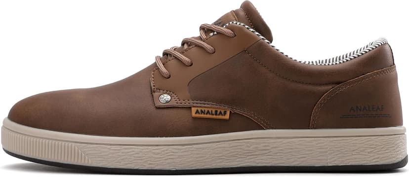 ANALEAF Mens Casual Oxfords Fashion Sneakers Soft Comfortable Lace-Up Dress Shoes