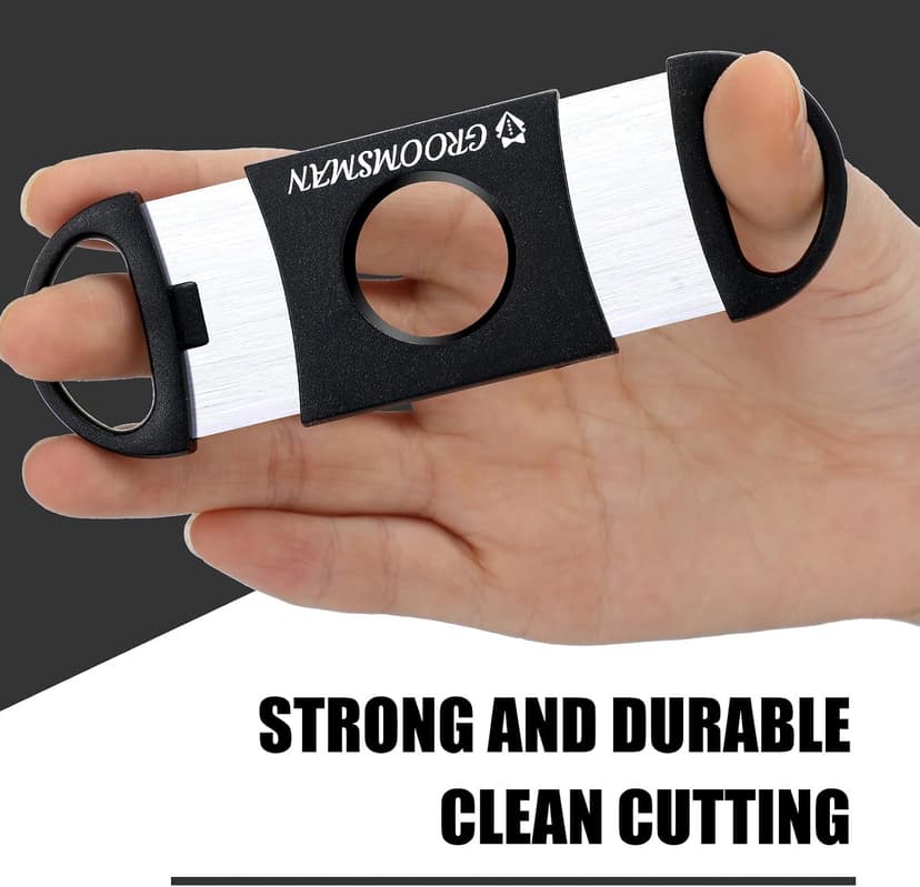 Lasnten 6 Pcs Groomsmen Wedding Gift for Best Man Groomsman, Stainless Steel Cutter for Best Groomsmen Gift Wedding Favors(5 Groomsman and 1 Best Man) B0DP7DBHLW