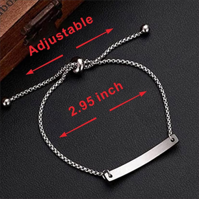 SOUSYOKYOSAM Women Bracelets for Women, Stainless Steel Inspiration Motivational Jewelry Gifts for Girl B07SLKDT79