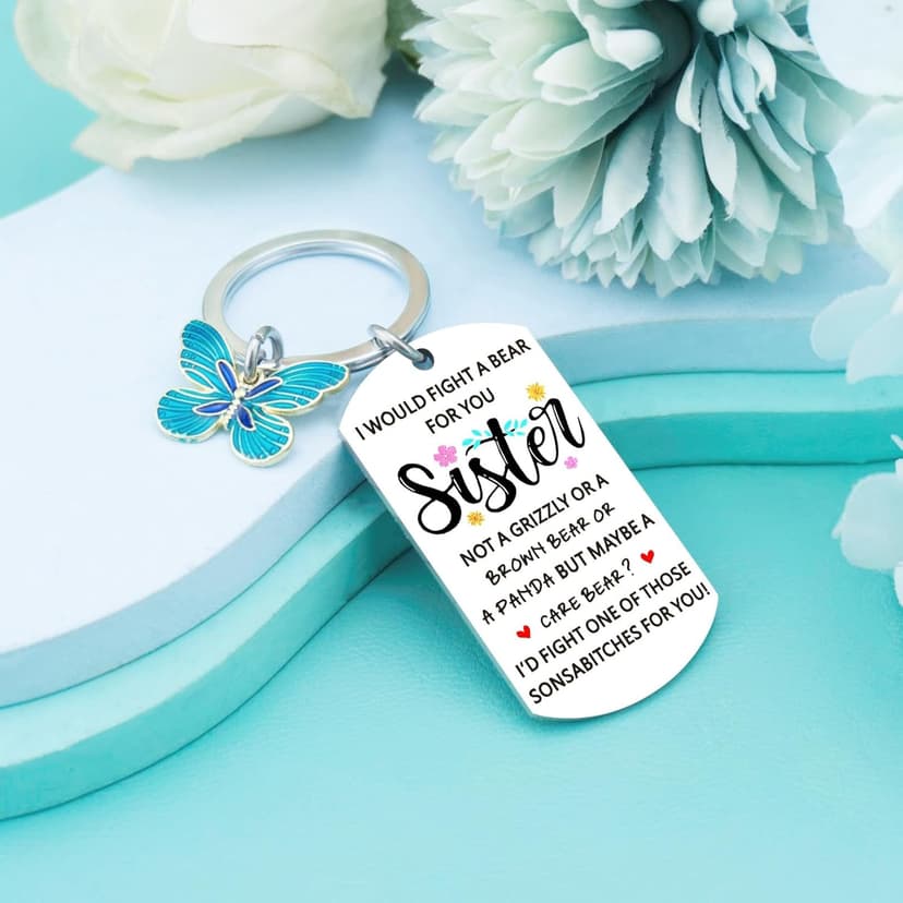 Funny Sister Birthday Gift Ideas From Brother Cute Keychain