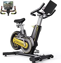 Compact Exercise Bike for Small Spaces, Quiet Rear Flywheel Stationary Bike for Home, 7-Level Lever Resistance, Soft Seat Indoor Cycling Bike for Petite to Medium Frames (<26dB)