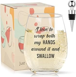 Funny Wine Glasses For Women, Best White Elephant Gifts 2025, Gag Gift For Women, Gifts For Wine Lovers, Birthday Present For Adults Her Men, Frined, Funny Gift For Men Coworker, Boss, Employee