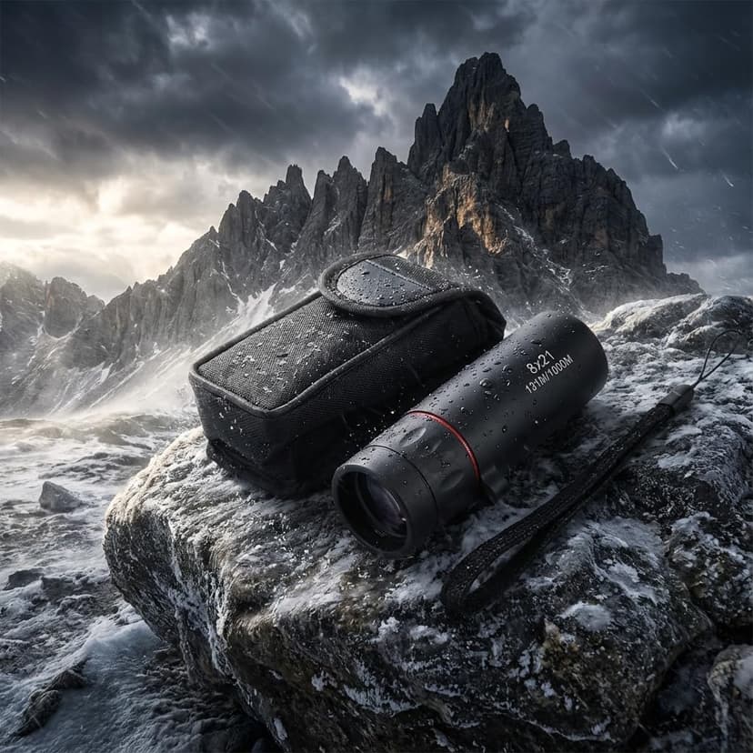 8x21 HD Monocular Telescope Optical, Clear Vision Pocket Scope & High Power, Mini Monoculars for Men Women, Outdoor Gear for Camping, Hunting, Sports, Travel