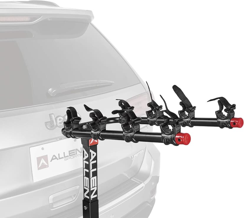 Allen Sports Deluxe 4-Bike Hitch Mount Rack (2-Inch Receiver) , Black