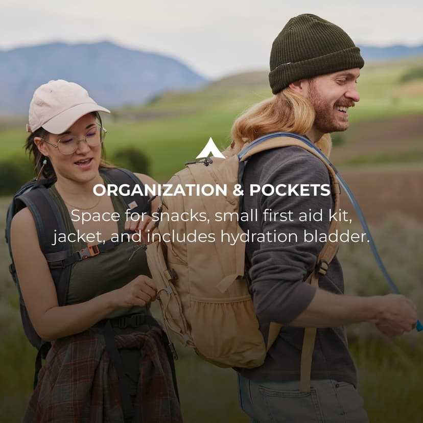 Teton Oasis/Trailrunner Hydration Backpack – Lightweight Water Pack with 2L/3L Bladder for Hiking, Running, Cycling, Biking – 2L/18L/22L Sizes – Sewn-in Rain Cover – Fits Men and Women