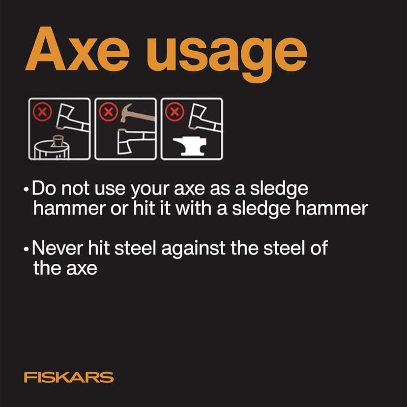 Fiskars X7 Small 14" Hatchet Axe with Sheath for Chopping Wood Kindling for Campfires, Outdoors & Camping, Insert-Molded Forged Steel Head, Low-Friction Blade, Shock Absorbing Handle & Non-Slip Grip