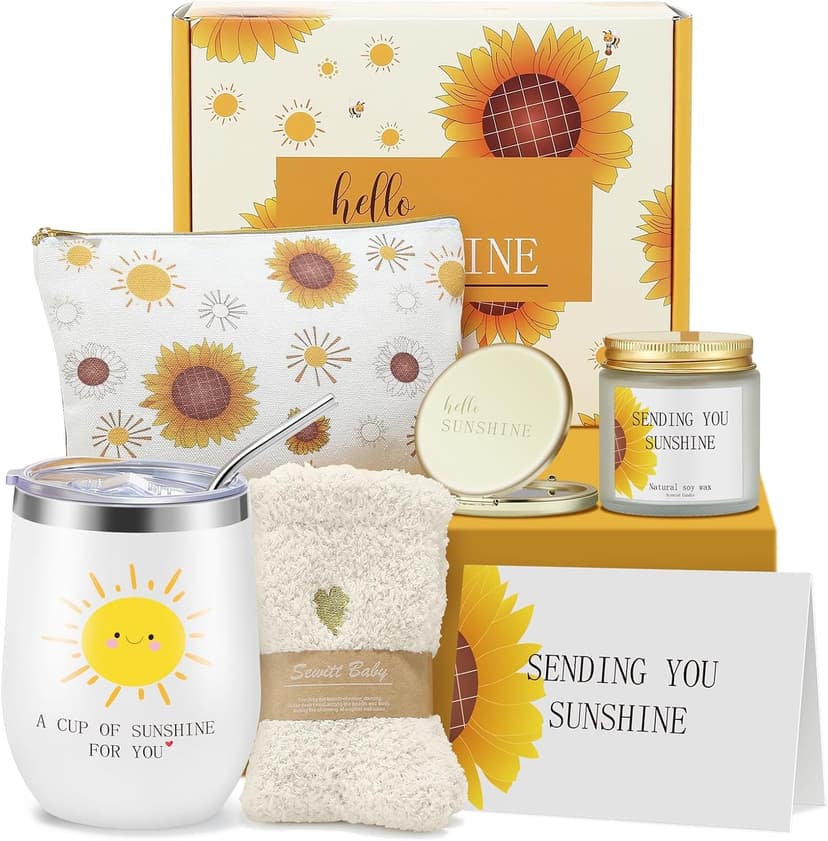 Birthday Gifts for Women, Friend, Mom, Sister, Wife, Her - Happy Birthday, Mothers Day Gifts for Woman - Get Well Soon Self Care Package Gift Basket Set