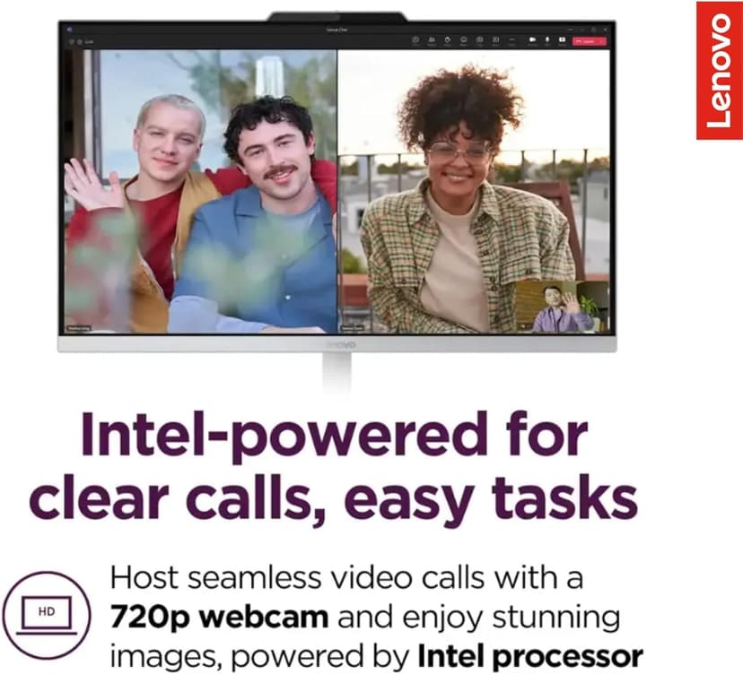 Lenovo IdeaCentre 24" FHD All-in-One Desktop Computer with Lifetime Office 365 for The Web • 16GB RAM • 512GB SSD • Intel Core • Wired Keyboard and Mouse • Windows 11
