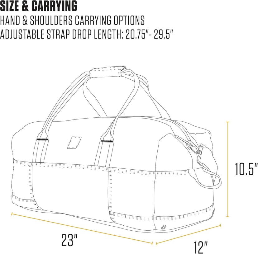 Carhartt Carhartt Classic Duffels, Heavy-Duty Bag for Jobsite, Gym and Travel