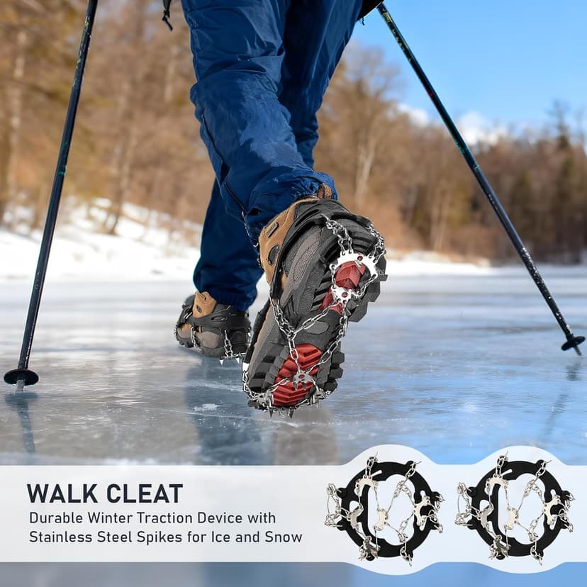 Ice Fishing Rod and Reel Combo, 28'' Ice Fishing Rod Set Inline Reels Lures Set Ice Cleat Portable Complete Kit with Carrier Bag/Folding Stool and Fishing Line Ice Fishing Gear