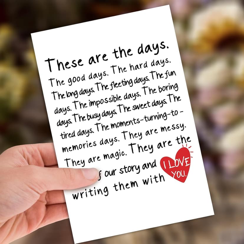 Anniversary Card & Gifts for Men, Women, Husband, Wife, Couple, Him, Her, Boyfriend or Girlfriend, Happy Wedding Anniversary Card & Gifts for Wife or Husband