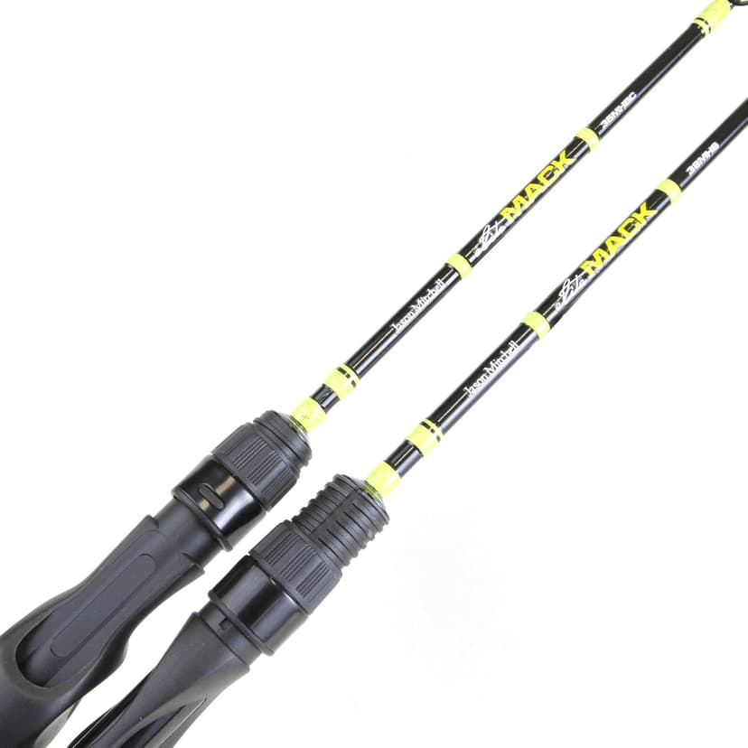 CLAM The Mack Ice Fishing Rod – Lightweight Power Backbone, Sensitive Skeletal Seat, Durable Ice-Resistant Guides