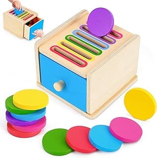 Learning Color Sorting Toys | Sensory Toys | Fine Motor Skills Toys for Toddlers 1-3, Easter Christmas 1st Birthday Gifts 12M FCSONU Toddlers Montessori Coin Box Toys for 1 2 3 Year Old Boys Girls Baby B0DPQM6HT2