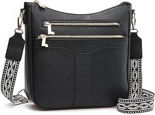 Valleycomfy Crossbody Bags for Women, Lightweight Crossbody Purses Soft Leather Shoulder Handbags